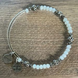 Alex & Ani White Crystals & Silver Accents Bracelet